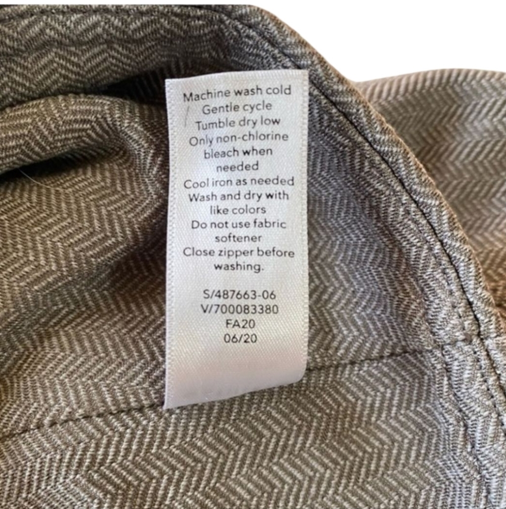 😁Athleta Delancey Herringbone Tight Gray Leggings Back Pockets Size XS - Picture 11 of 12